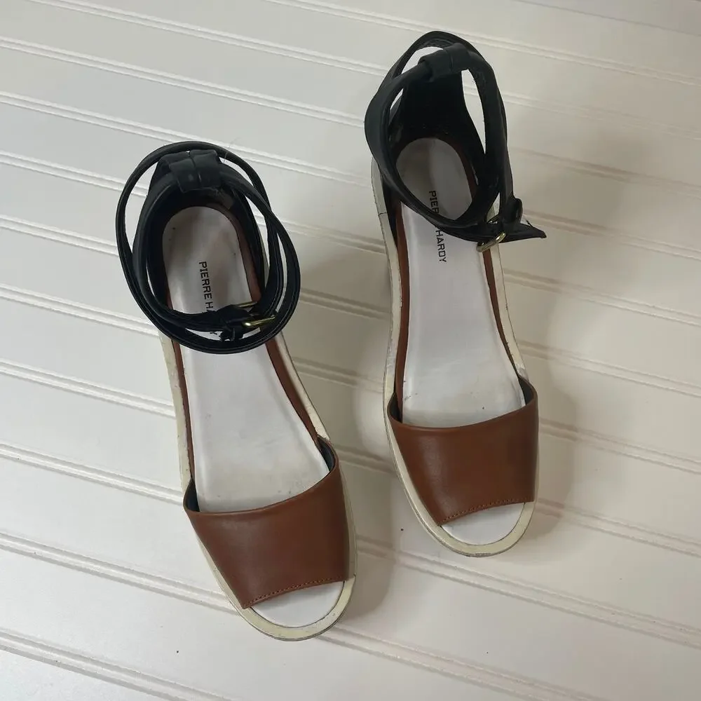 Pierre Hardy Women’s Open Toe Platform Wedges Ankle Strap Sandals Size 8